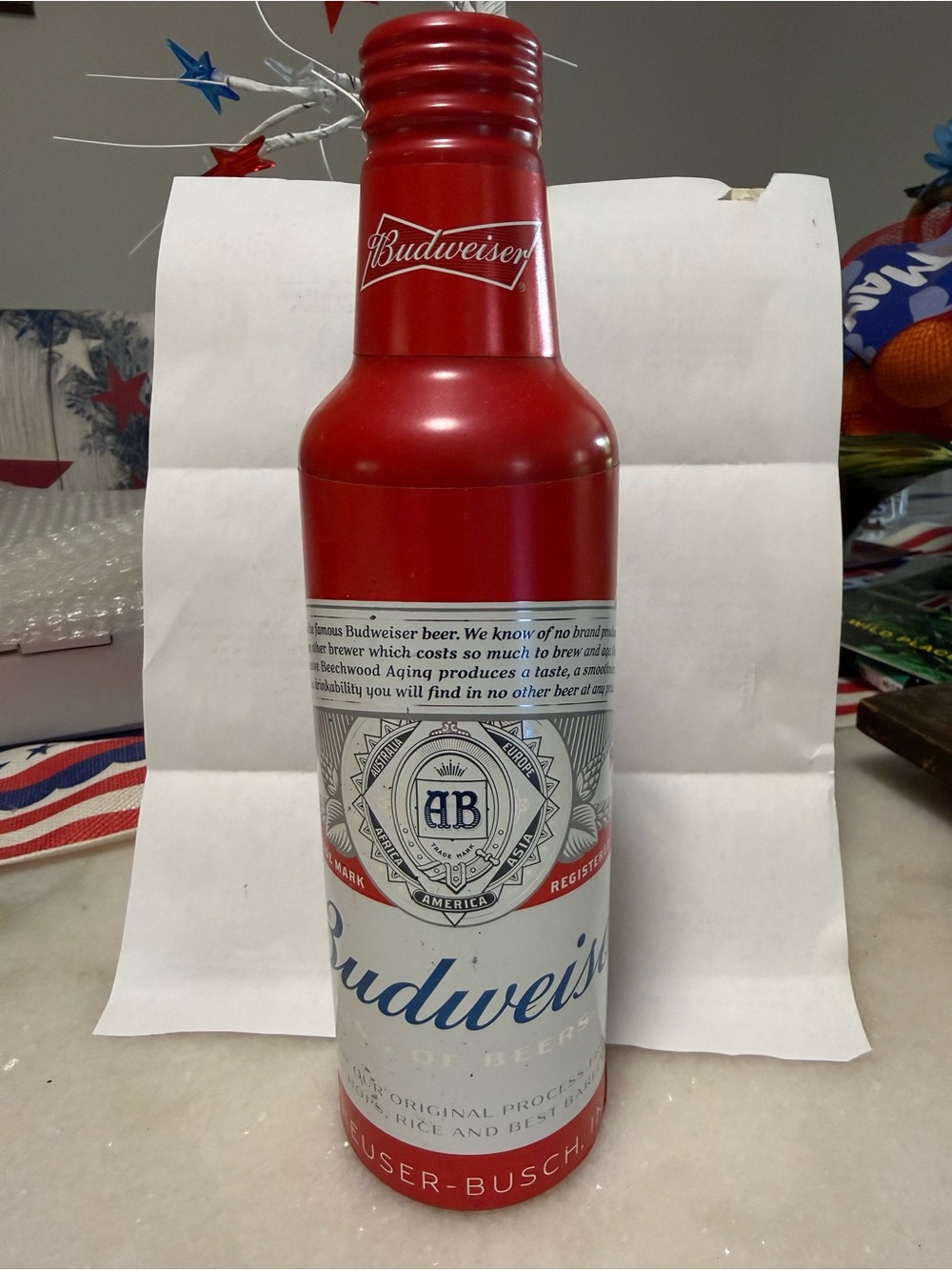 Budweiser Beer Bottle Stand-Up Cooler Door Handle